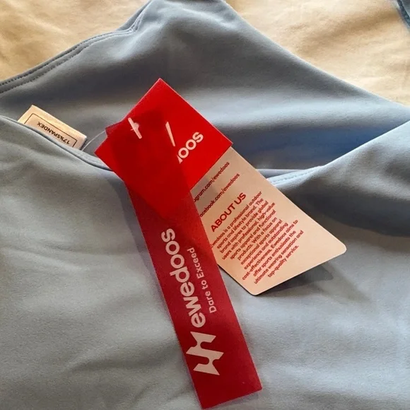 Sky Blue Women's Chemise Tennis Dress size Medium pads have been taken out - Picture 5 of 9